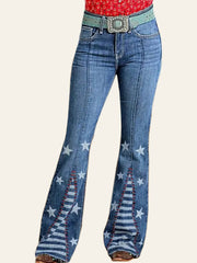 Stars & Stripes Flare Jeans