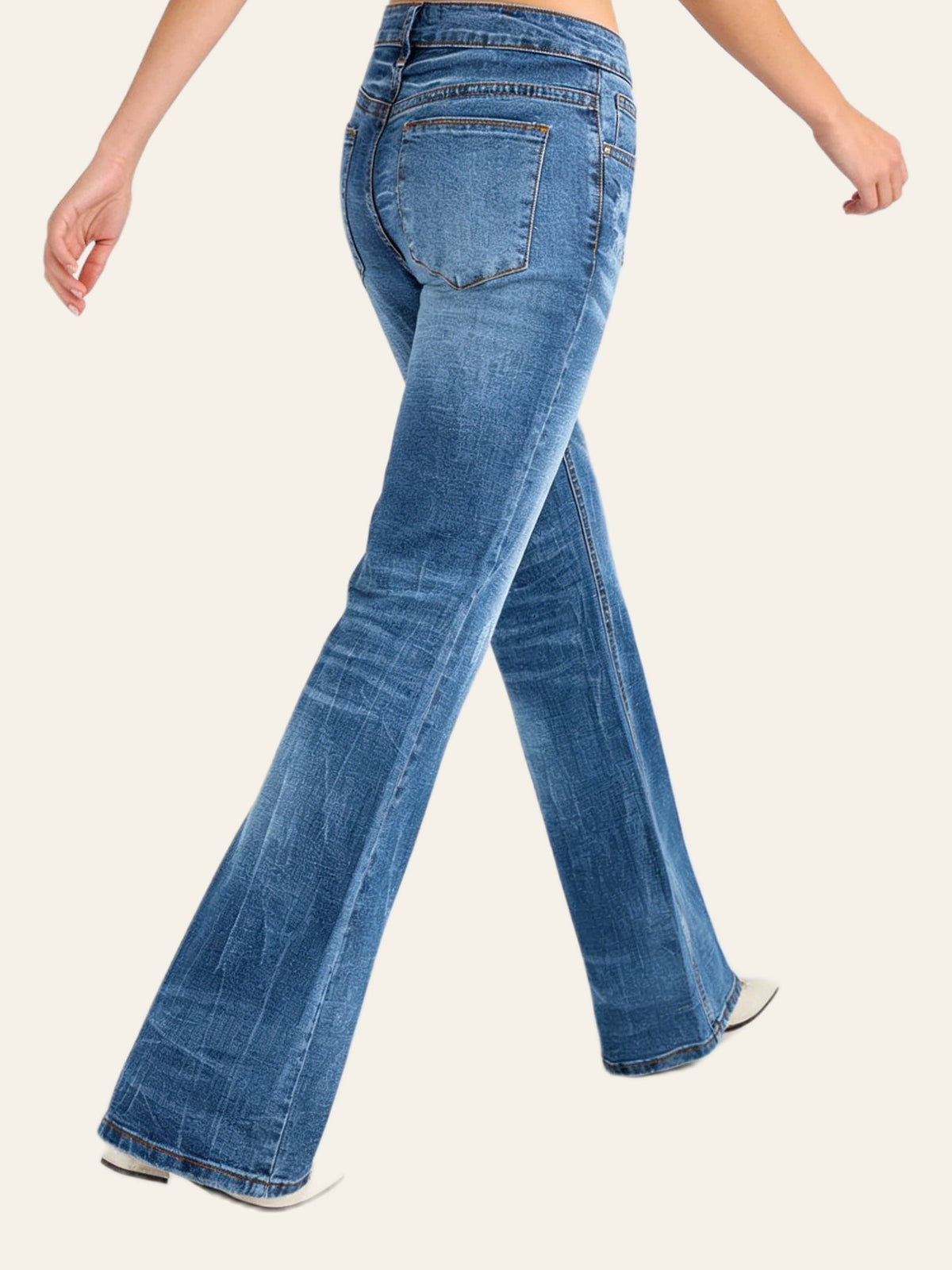 Classic Medium-Wash Bootcut Jeans