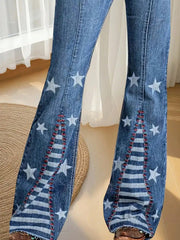 Stars & Stripes Flare Jeans