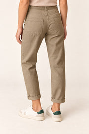 Double-Button Patch-Pocket Crop Pants