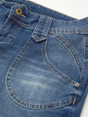 Vintage-Wash Straight-Leg Jeans