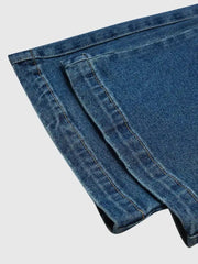 Drawstring Wide-Leg Jeans