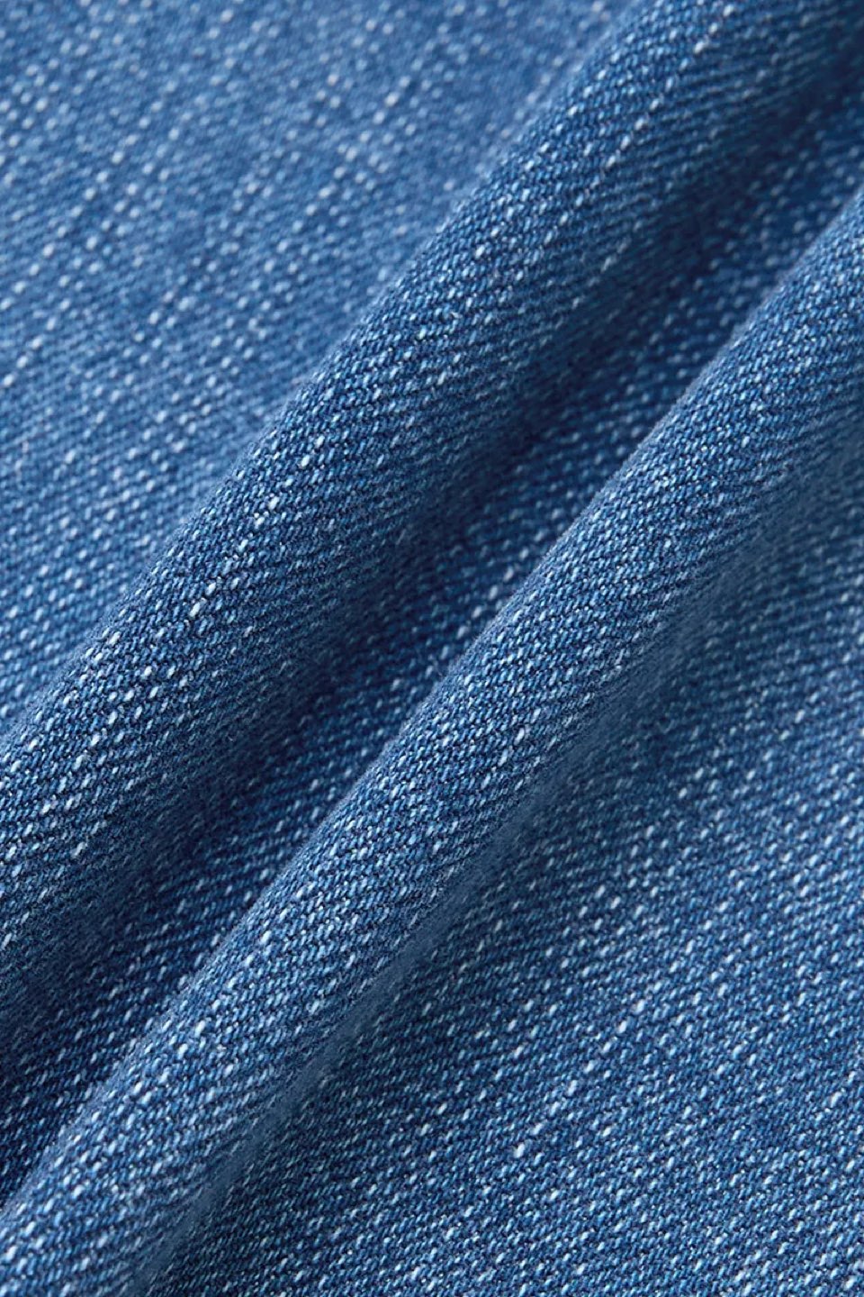 Button-Tab Cuffed Straight-Leg Jeans