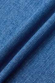 Button-Hem Straight-Leg Crop Jeans