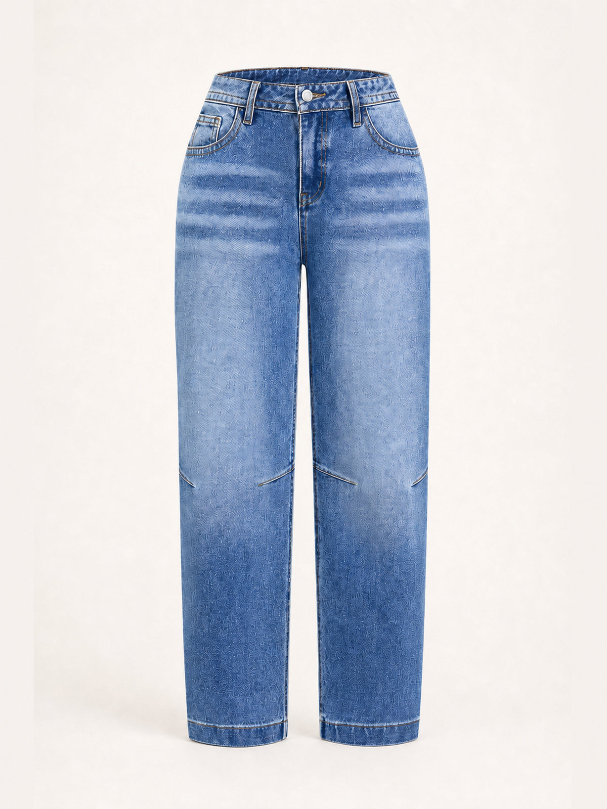High-Rise Seamed Ankle Straight Jeans