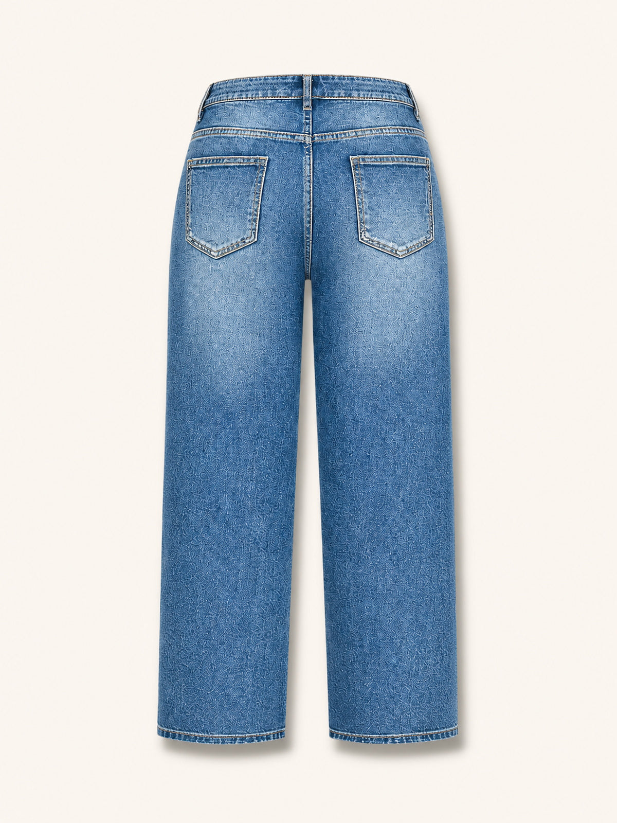 Classic High-Rise Straight Ankle Jeans